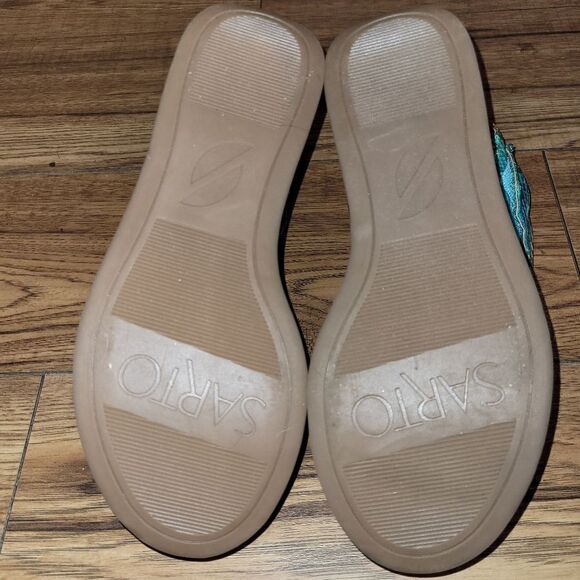 Sarto snakeskin wedge sandles - Picture 6 of 7